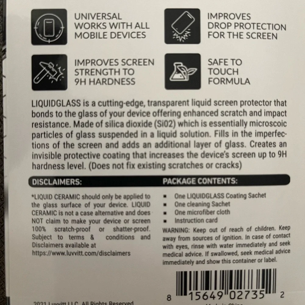 Luuvitt liquid glass